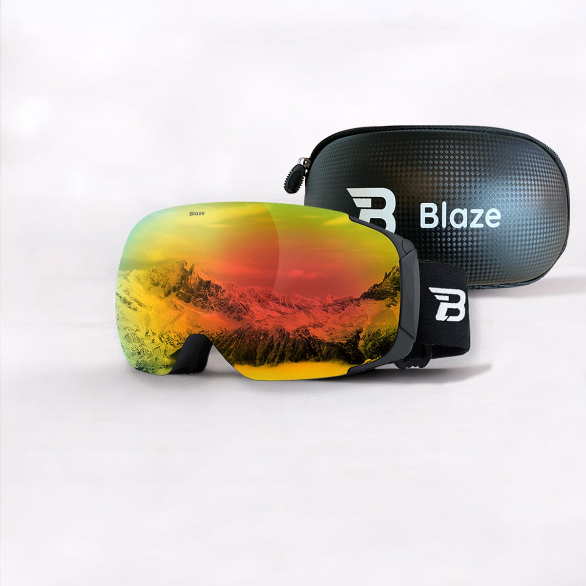 Blaze skibril Sunflame rood - categorie 2 - dames heren