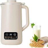 Sojamelk maker - 1L Capaciteit - Soy milk maker - Soepmaker - 8 Verschillende Functie - Melkmachine - Notenmelk maker - Melk maker - Wit