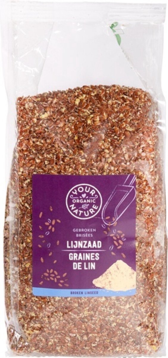 Your Organic Nature Gebroken Lijnzaad Bio - 400 gr