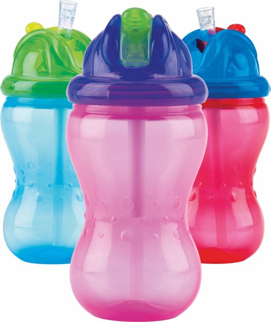 Nuby Flip It Antilekbeker - Blauw - Groen