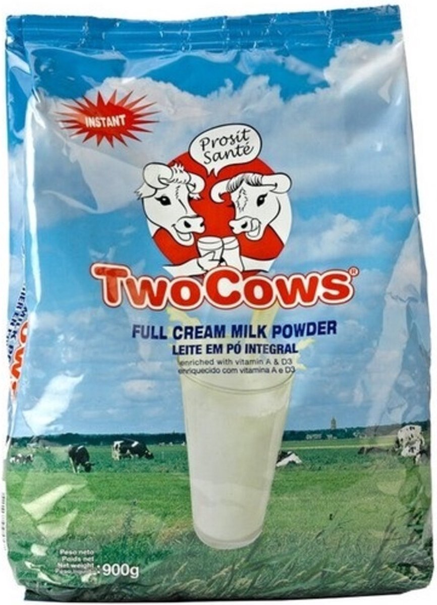 Goedkoopste Two Cows Volle Melkpoeder 900 gr