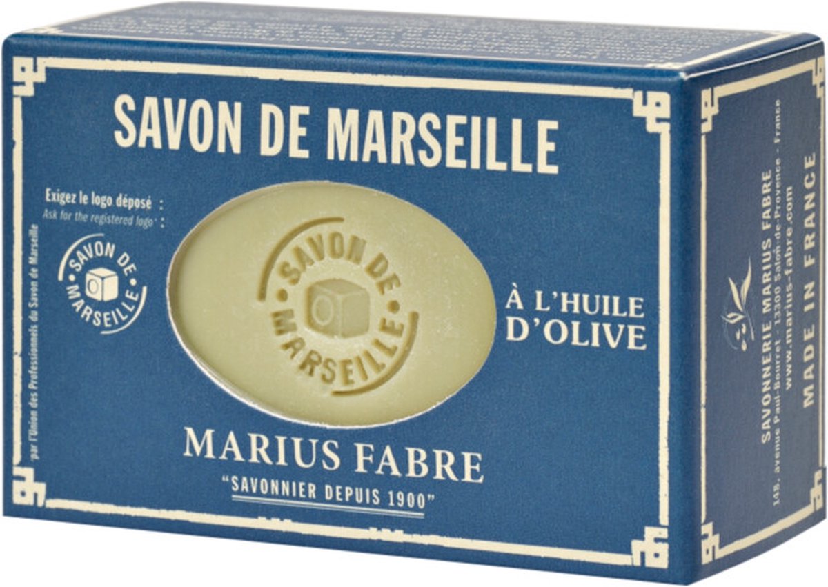 Goedkoopste Marius Fabre Savon marseille zeep in doos olijf 150 Gram