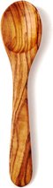 Olijfhouten kooklepel 35cm - pollepel, handwerk, krasbestendig, duurzaam