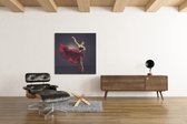 Canvas Schilderij - Ballerina - Dans - Modern - 100x100x2 cm