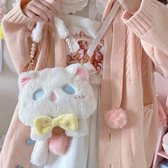 Style japonais joli chat en peluche-sac à dos femme-sac à main dessin animé- Wit