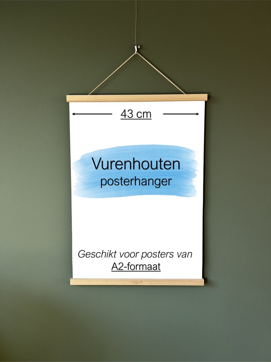 Flexjuf Posterhanger A2 formaat (43 cm) Vuren hout a2-formaat / vuren