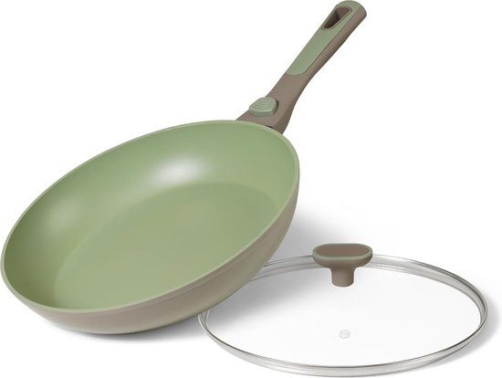 Kordisen Anti-aanbak grillpan met deksel voor kookplaten, 28 cm vierkante grillpan voor binnen koken, granieten coating grillpan met schenktuiten, veelzijdige bakplaat, inductie steakpan, PFOA-vrij