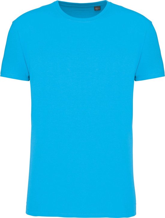2 Pack Biologisch Premium unisex T-shirt ronde hals 'BIO190' Kariban Sea Turquoise - L