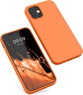 coque de téléphone compatible avec Apple iPhone 12 / iPhone 12 Pro coque - Coque souple pour smartphone - Coque arrière en orange fruité