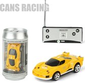 DrPhone TinyCars - Sport R/C Racer Radio Besturing - 20 KM/H - RC Micro Racing Bestuurbare Auto Inclusief Pionnen - Yellow Rider - Spaar ze Allemaal