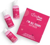 I'm All Yours Giftbox - Strawberry Oral Play Gel, Massageolie & Glijmiddel