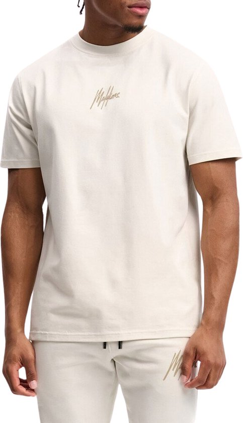 Malelions Striped Signature T-shirt Mannen - Maat S