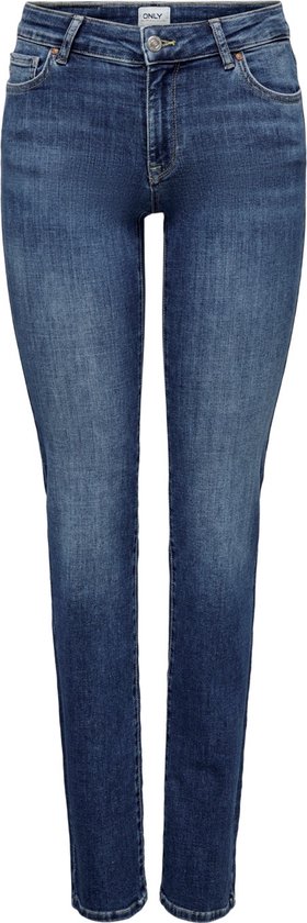Only Jeans Onlalicia Reg Strt Dnm Dot879 Noos 15252212 Medium Blue Denim Womens Size - W31 X L32