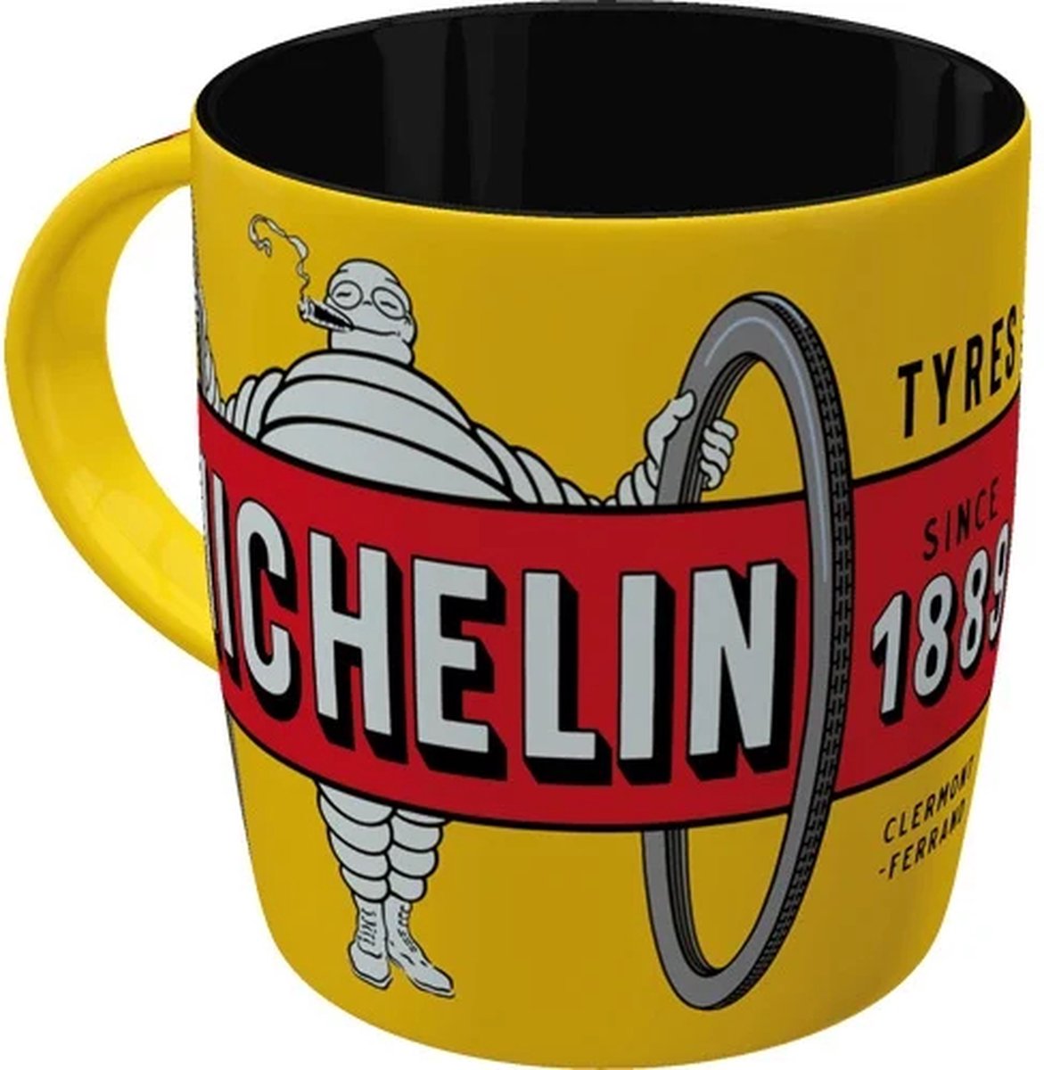 Koffie Mok / Beker - Michelin - Tyres Bibendum Yellow