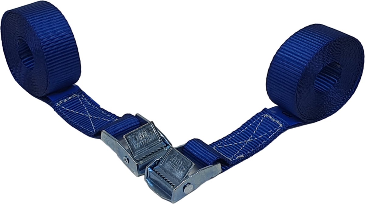 BCF-Products Sjorbanden - Spanbanden - 5 meter - 2 stuks - Blauw band