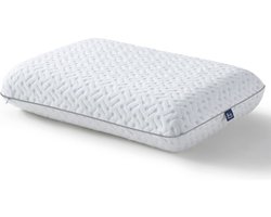 Hoofdkussen van gel-traagschuim, kussen, neksteunkussen met verschillende hardheid, ergonomisch kussen voor alle slaaphoudingen, wasbare overtrek, 40 x 60 x 13 cm
