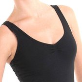 Dancer Dancewear® Balletpak dames zwart | "Sylphide" | met sierlijk kruisende bandjes | Maat S | Maat 34