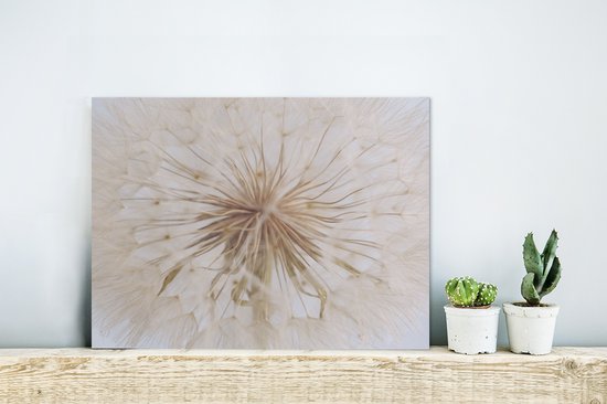 Wanddecoratie Metaal - Aluminium Schilderij Industrieel - Bloemen - Paardenbloem - Design - 40x30 cm - Dibond - Foto op aluminium - Industriële muurdecoratie - Voor de woonkamer/slaapkamer