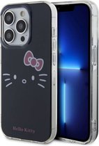 Hello Kitty iPhone 15 Pro Max TPU Back Cover hoesje – Kitty Face – Zwart
