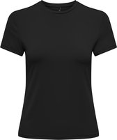 ONLY dames O-hals shirt basic zwart - L