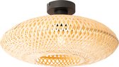 QAZQA ostrava - Oosterse Plafondlamp - 1 lichts - Ø 40 cm - Naturel - Woonkamer | Slaapkamer | Keuken