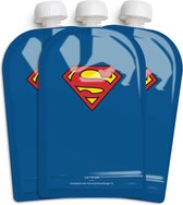 3-Pack Reusable Food pouches - Superman
