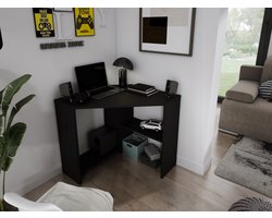 Meubel Square - Bureau NOOK - Zwart - Hoekbureau