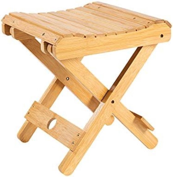Relaxdays Voetbank, Bamboe, Tot 100 Kg, Stabiele Opstapkruk, Kinderkruk Badkamer, Kruk, H X B X D 20 X 33 X 215 Cm Naturel 1 Stuk