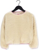 AO76 Liv Fur Sweater Truien & Vesten Meisjes - Sweater - Hoodie - Vest- Naturel - Maat 104