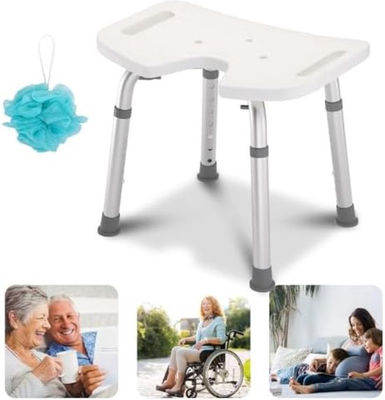 Badkruk Badkamer kruk Badkamerkruk Wit bol