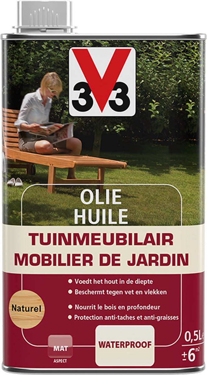 V33 Tuinmeubilair Olie Teak - 500 ml