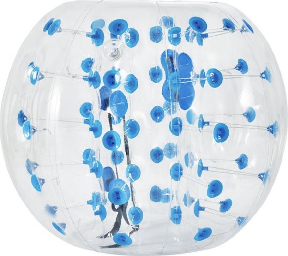 HDJ Opblaasbare Bumper Bal - Blauw - Bubble Voetbal - Snel Opblaasbaar - Duurzaam en Veilig - Bubble Voetbal in 5 Min Opgeblazen - Opblaasbare Zorb Bal voor Onvergetelijke Plezier - Blauw - Feesten - Voor Kinderen - voor Volwassenen - HDJ