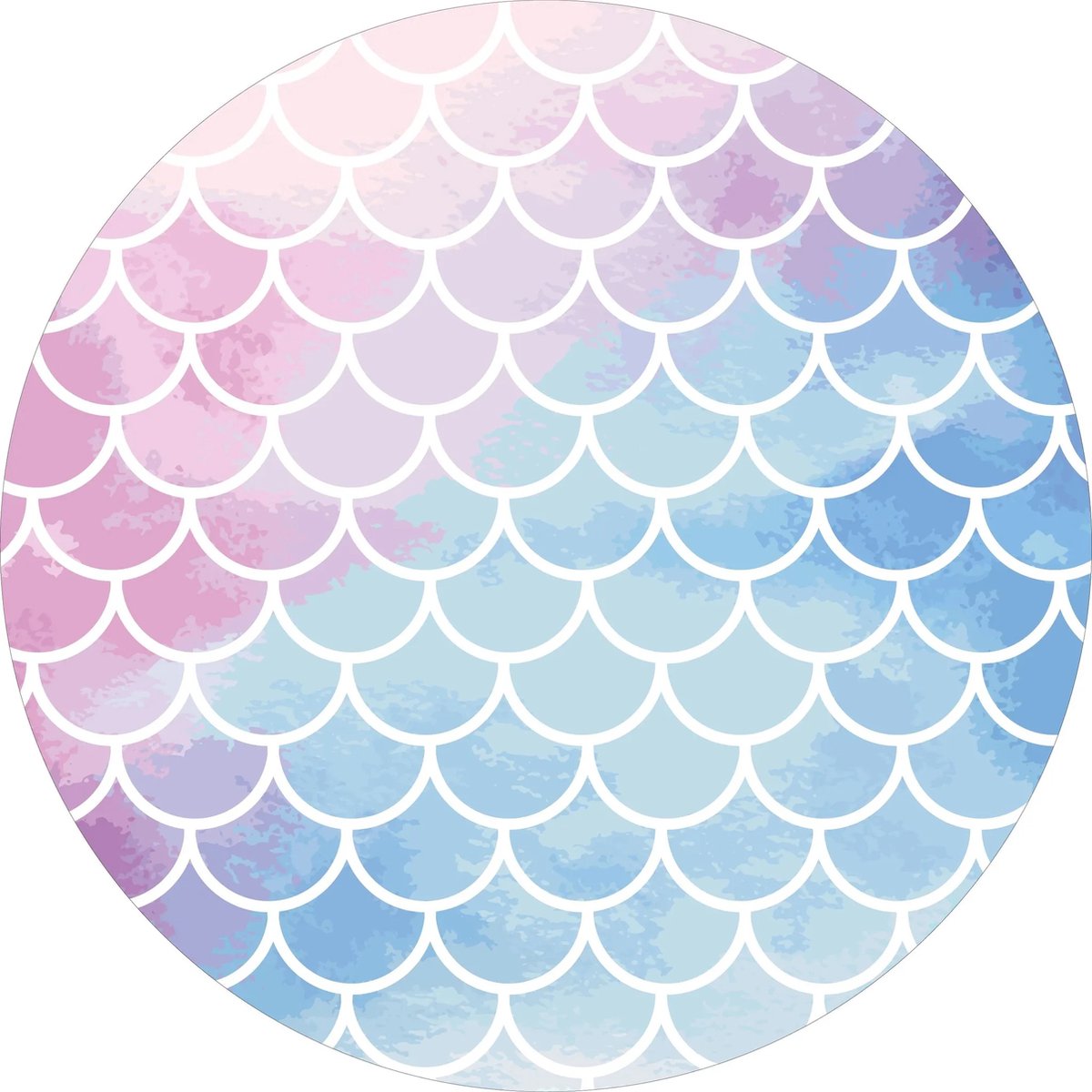 Vinyl | Vloerkleed vinyl rond | Ariel | 95 cm Rond