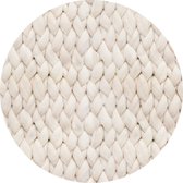 Vloerkleed vinyl rond | Chunky Merino | 95 Rond | Onze materialen zijn PVC vrij en hygienisch