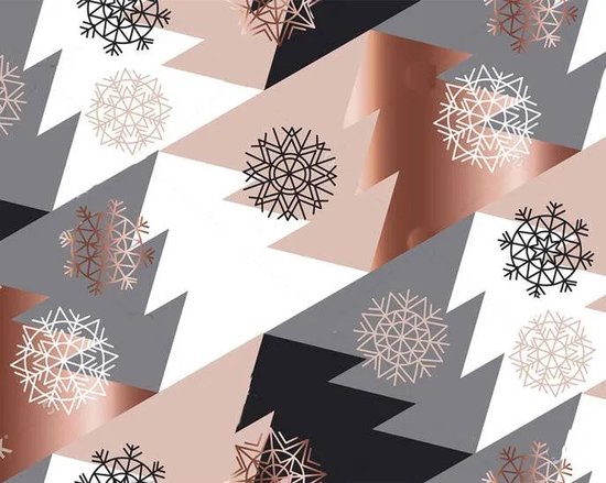 Napperon de Noël en vinyle | Les arbres de Noël ont augmenté | 8 pièces | Nos matériaux sont sans PVC et hygiéniques