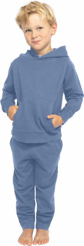 Joggingpak jongens, huispak jongens, trainingspak jongens, kleur blauw - Maat 98/104