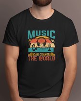 Music can change the world - T Shirt - Music - MusicLover - Musician - Song - Muziek - Muziekliefhebber - Muzikant - Nummer