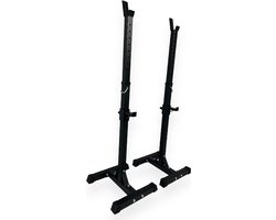 Padisport bar holder – halter opbergrek – haltersteunen voor lange halters – halterrek – half rack – squat rek