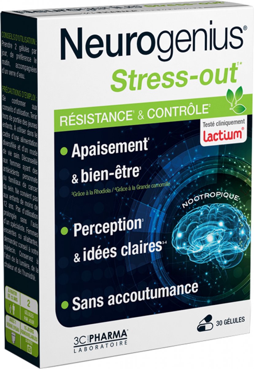 3C Pharma Neurogenius Stress-Out 30 Capsules