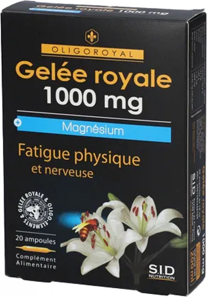 Goedkoopste S.I.D Nutrition Oligoroyal Royal Jelly 1000 mg Magnesium 20 Ampullen