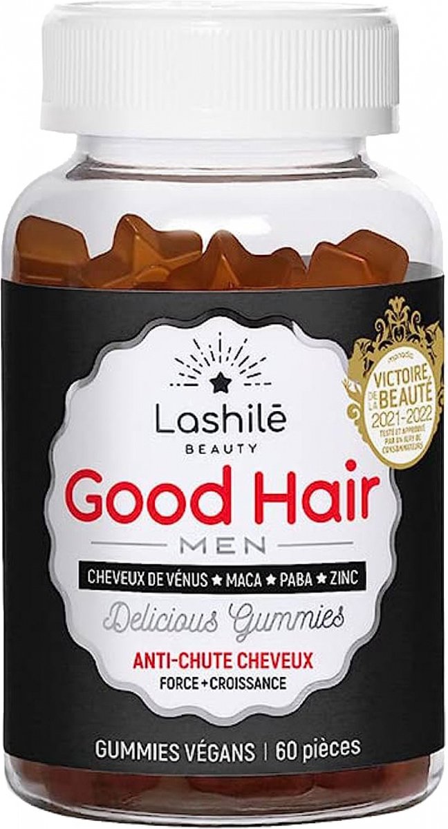 Goedkoopste Lashilé Beauty Good Hair Men Anti-Chute 60 Gummies
