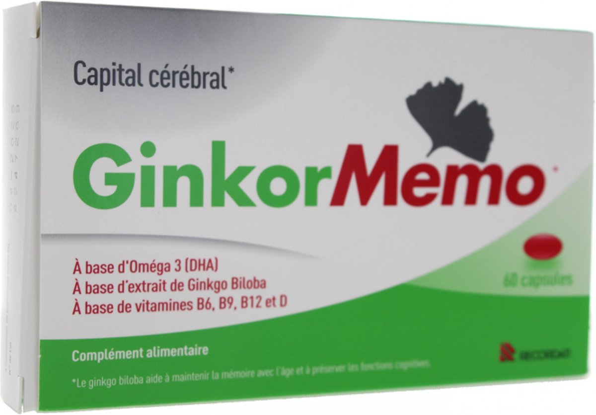 Goedkoopste Ginkor Memo 60 Capsules