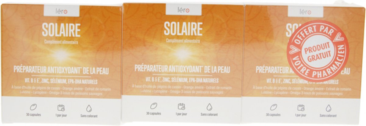 Léro Solaire Set van 2 x 30 Capsules + 30 Capsules Gratis