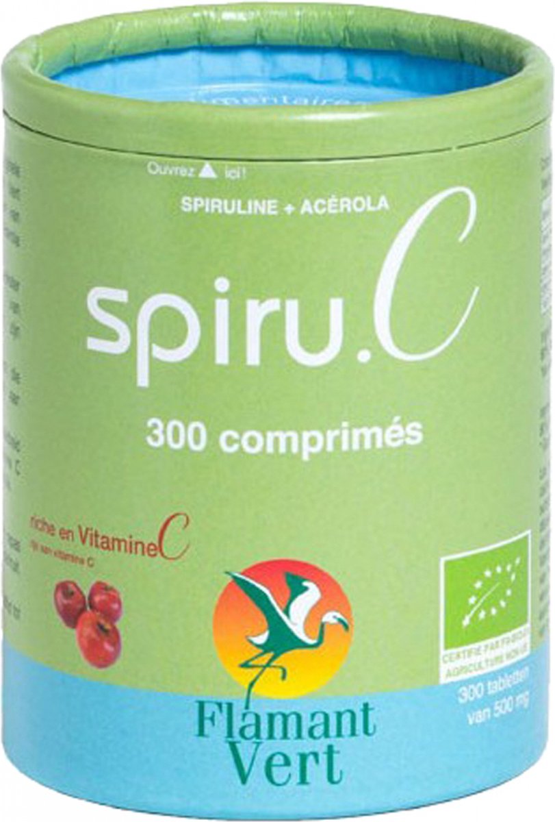 Flamant Vert Spiru.C 300 Tabletten van 500 mg