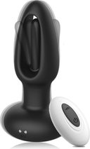 MESOROCK Buttplug - Vibrator - Siliconen - Sex Toys voor Koppels - Mannen & Vrouwen - Anaal Vibrator, Dildo Zwart - Anaal Douche - Valentijn