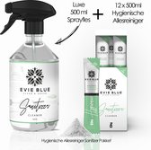 Bol.com EvieBlue Hygiënische 3 in 1-reiniger - Try Me pakket 6 liter (12 x 500ml) - anti-bacterieel tegen nare geurtjes - 12 uni... aanbieding