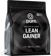 PURE Lean Gainer - vanille - 1500gr - eiwitten - weight gainer / mass gainer