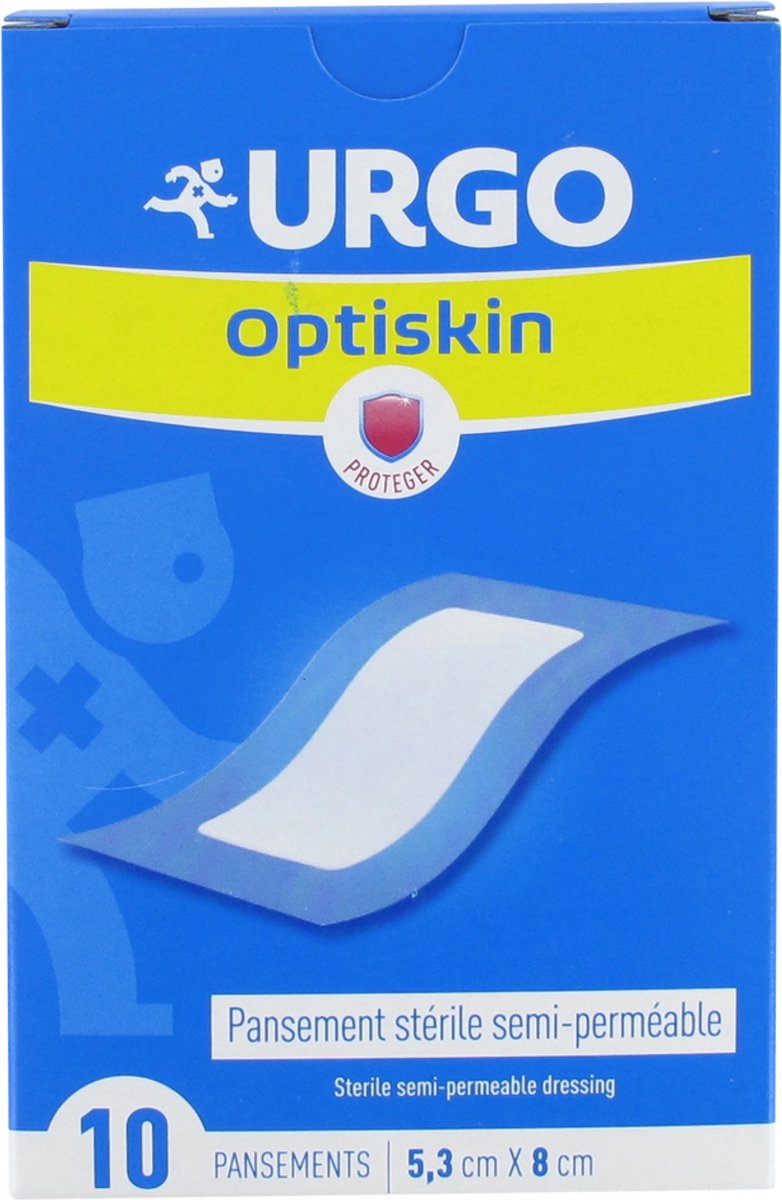 Goedkoopste Urgo Optiskin Semipermeabel Steriel Verband 5,3 x 8 cm 10 Verbanden
