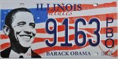 Souvenir kentekenplaat Amerika - ILLINOIS Barack Obama