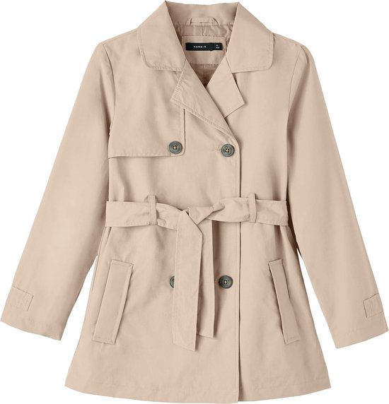 NAME IT NKFMADELIN TRENCH COAT Meisjes Jas - Maat 146